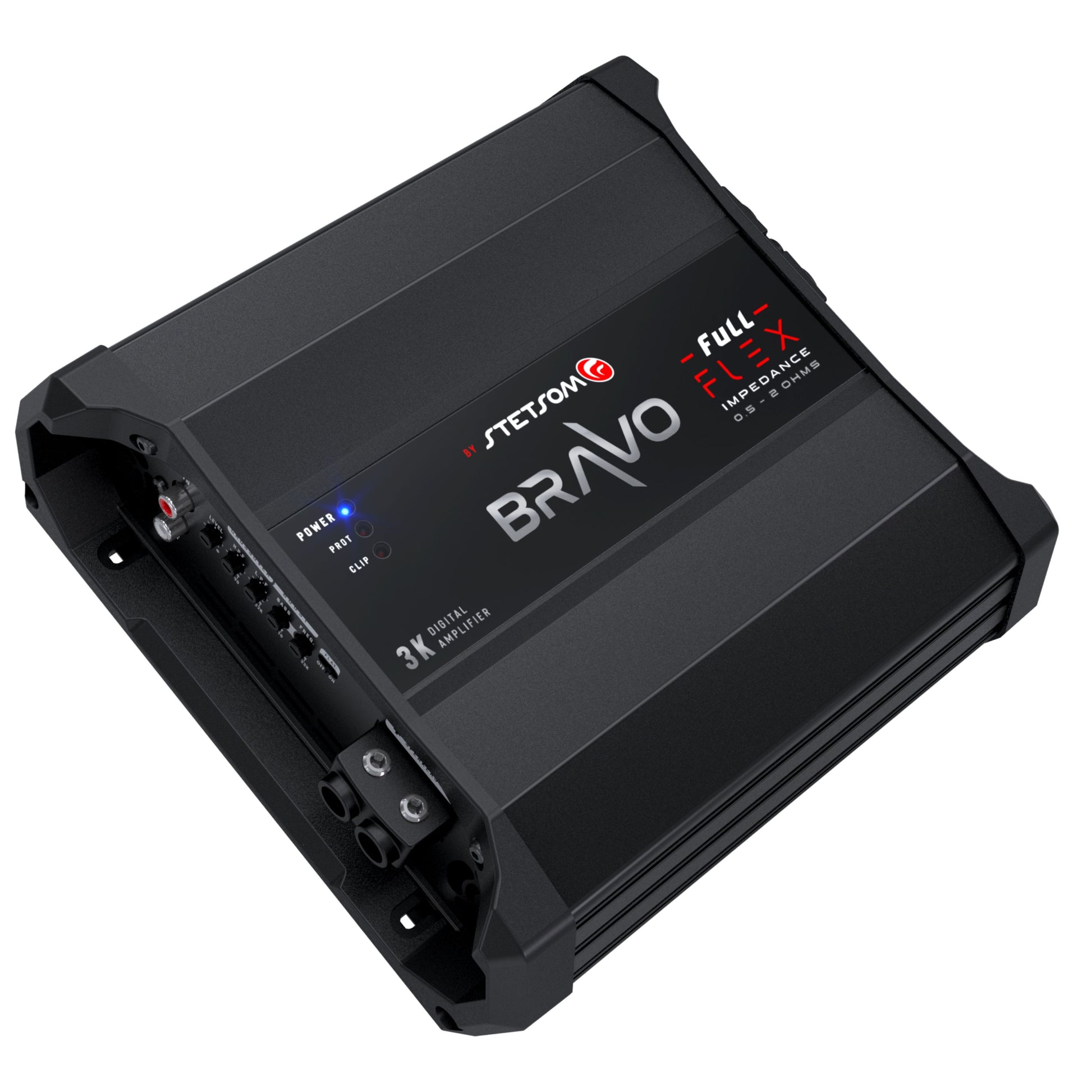 Stetsom BRAVO FULL Flex 3K 0.5~2ohm (Auto) Mono Class D Car Audio Amplifier, Automatic Impedance System 0.5 to 2 Ohms